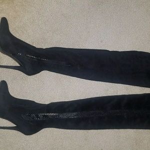 Black Thigh high boots